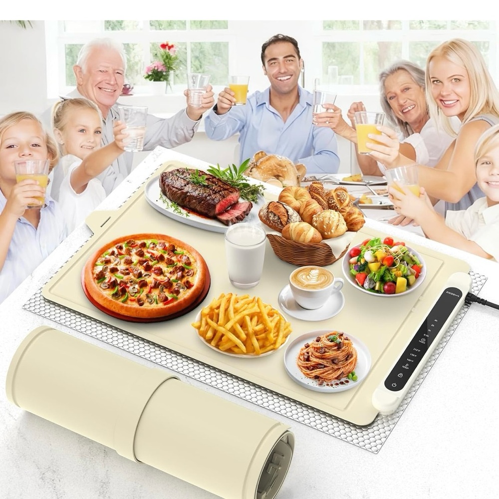 Cream Electric Warming Tray